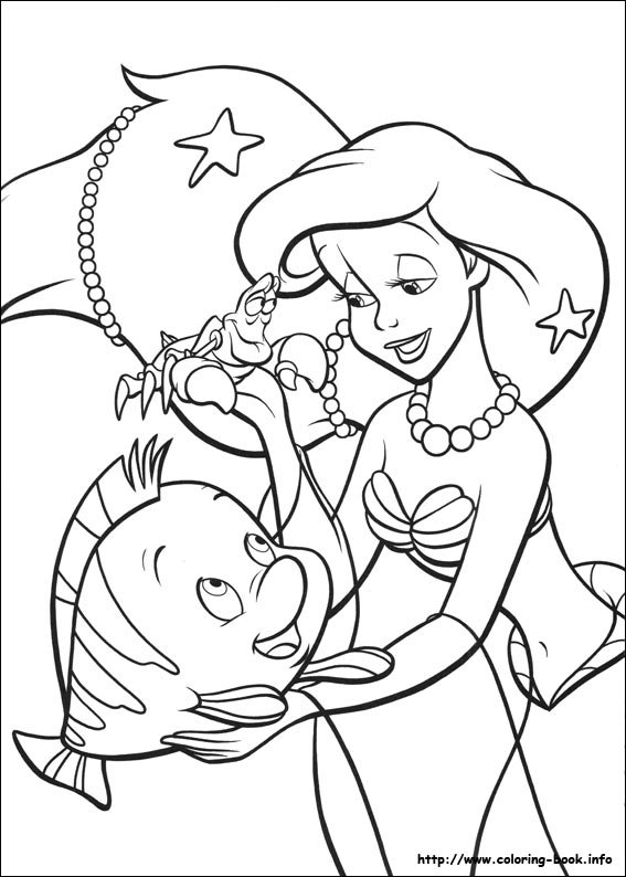 The Little Mermaid coloring picture